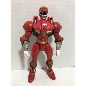 Power Rangers 2001 MMPR Wild Force Deluxe Red Lion Savage Battle Ranger figure